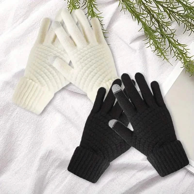 Soft Touchscreen Winter Gloves Elastic Cuff Knit for Cold Weather DailySale