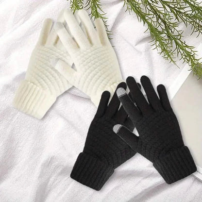 Soft Touchscreen Winter Gloves Elastic Cuff Knit for Cold Weather DailySale