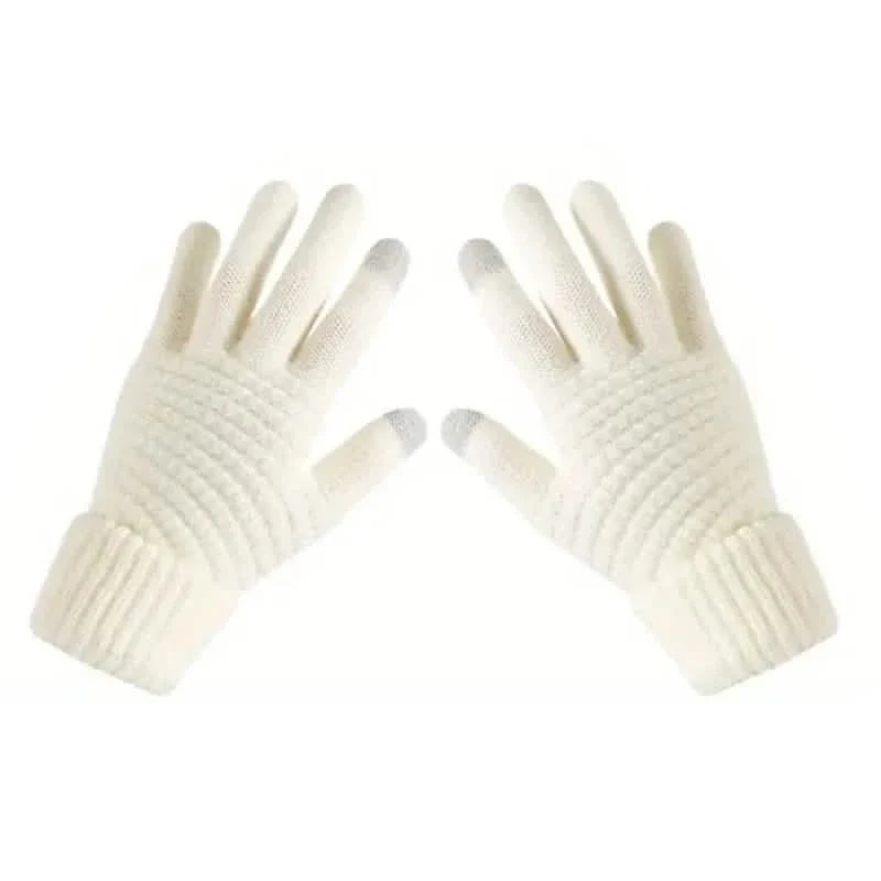 Soft Touchscreen Winter Gloves Elastic Cuff Knit for Cold Weather DailySale