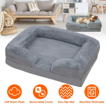Soft Warm Plush Puppy Cozy Nest Sofa Non-Slip Bed Cushion Mat DailySale