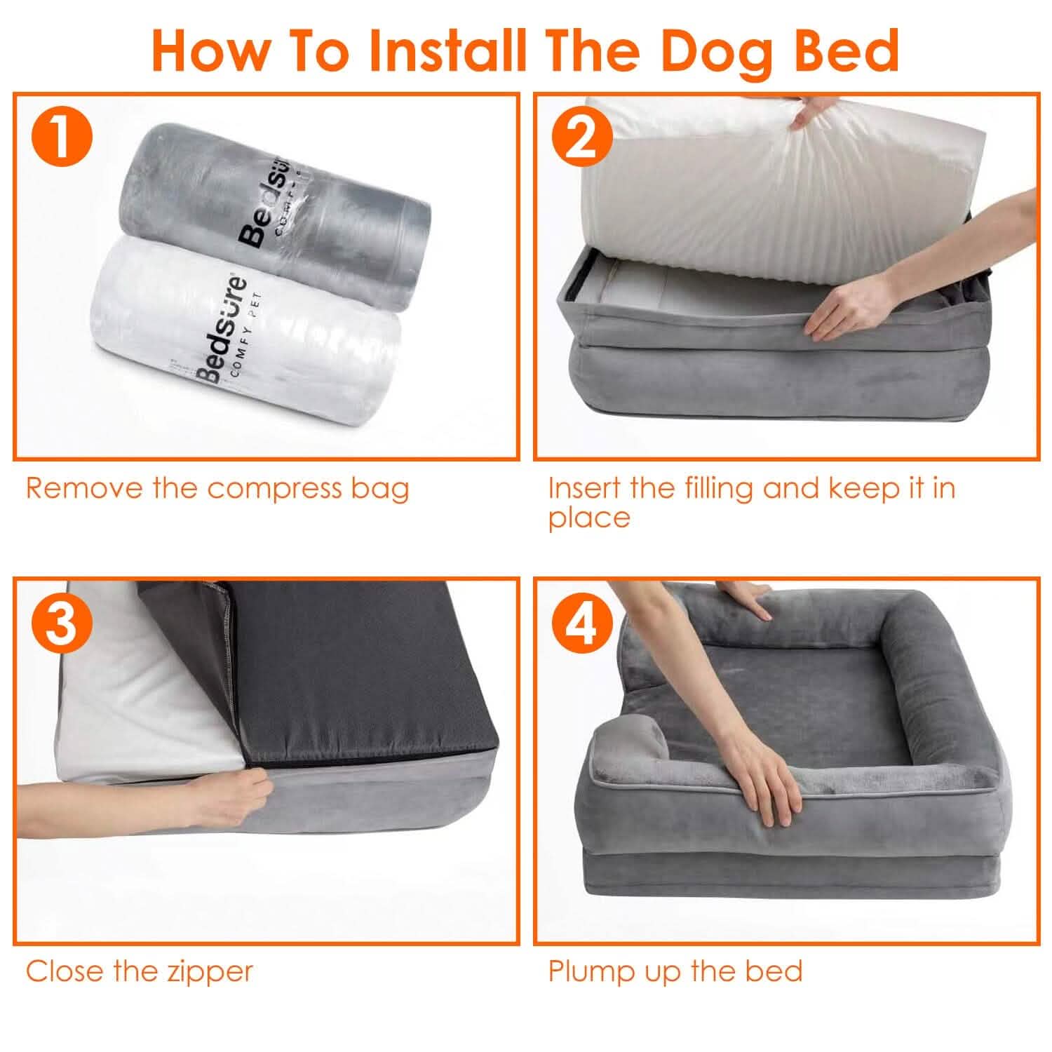 Soft Warm Plush Puppy Cozy Nest Sofa Non-Slip Bed Cushion Mat DailySale