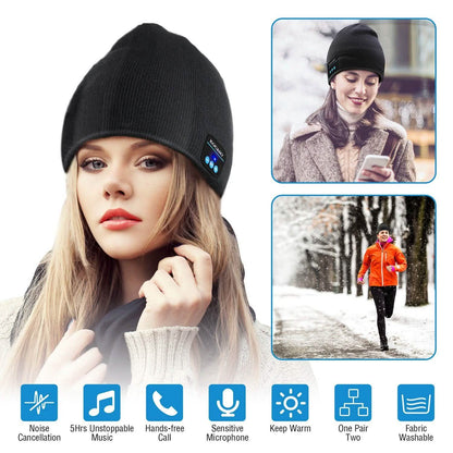 Soft Wireless Beanie Headphone Hat with V4.2 Noise Cancellation DailySale