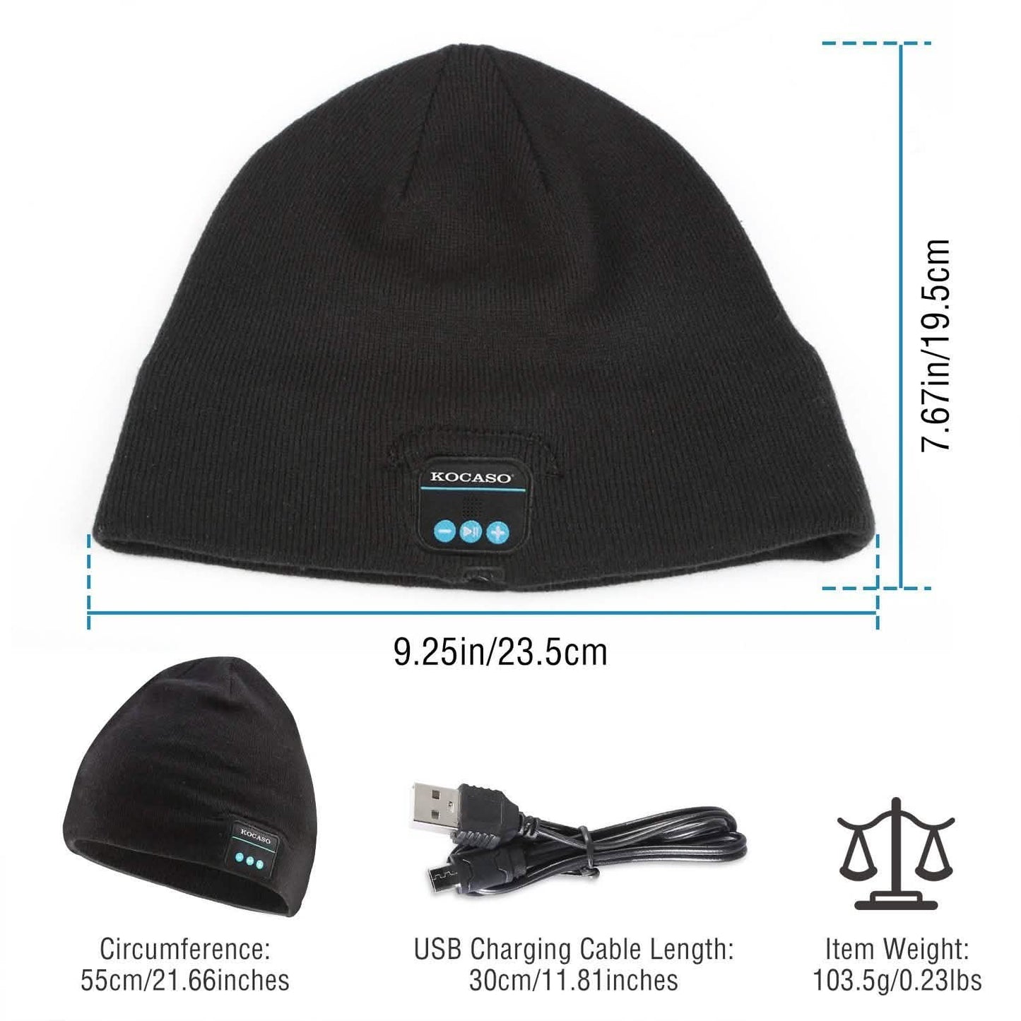 Soft Wireless Beanie Headphone Hat with V4.2 Noise Cancellation DailySale