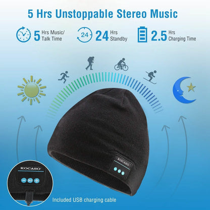 Soft Wireless Beanie Headphone Hat with V4.2 Noise Cancellation DailySale