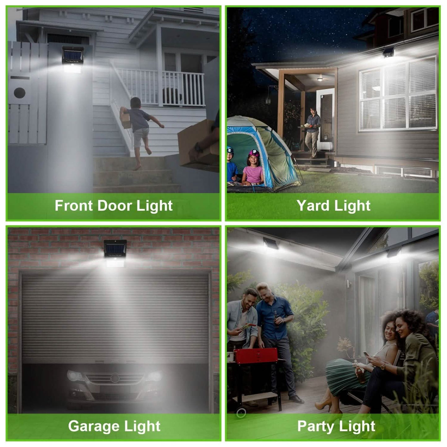 Solar 100 LEDs PIR Motion Sensor Wall Light DailySale