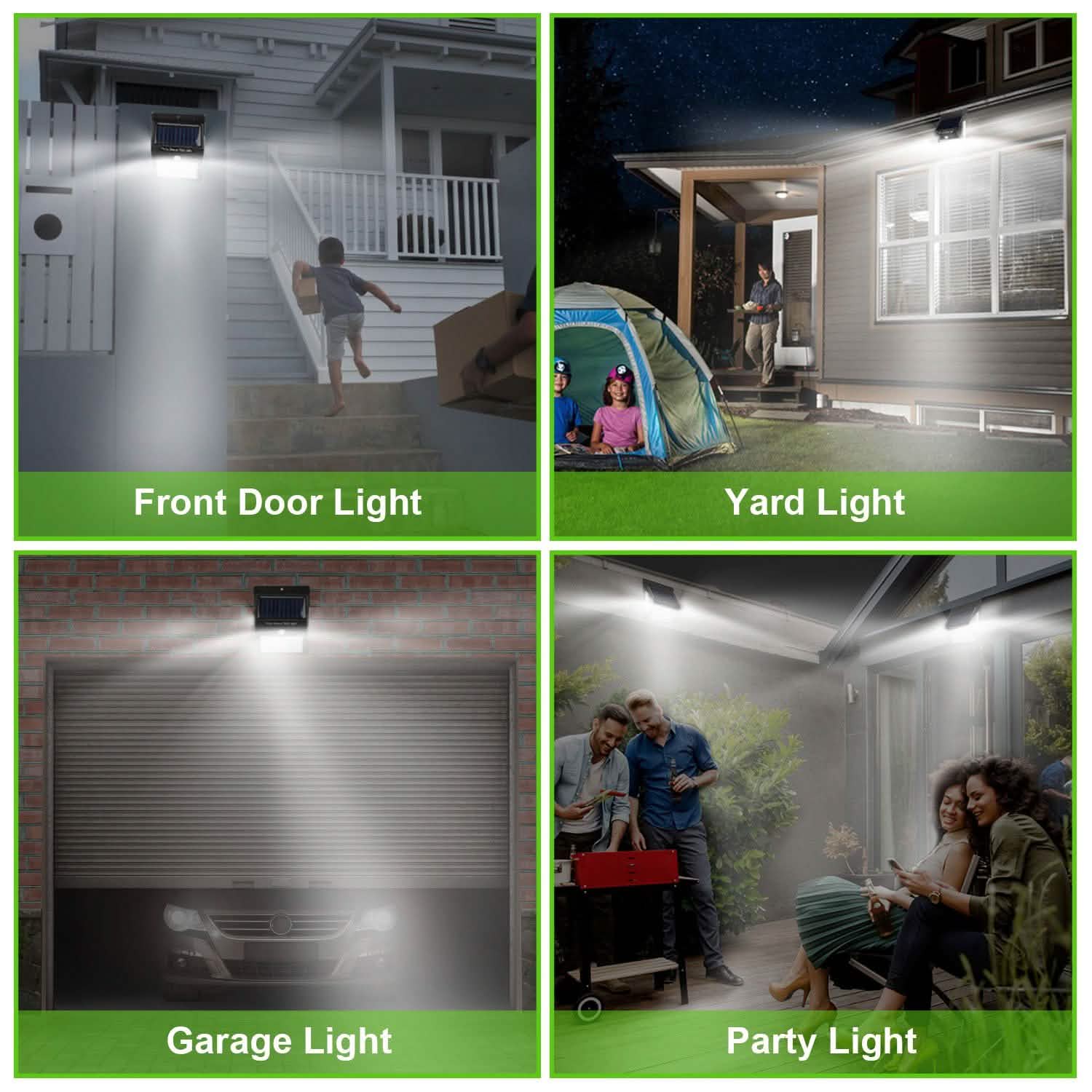 Solar 100 LEDs PIR Motion Sensor Wall Light DailySale