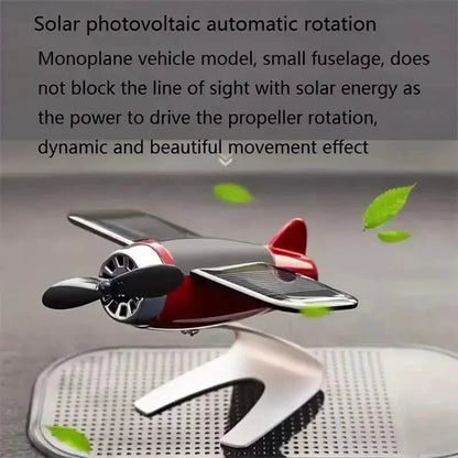Solar Airplane Creative Car Decoration DailySale