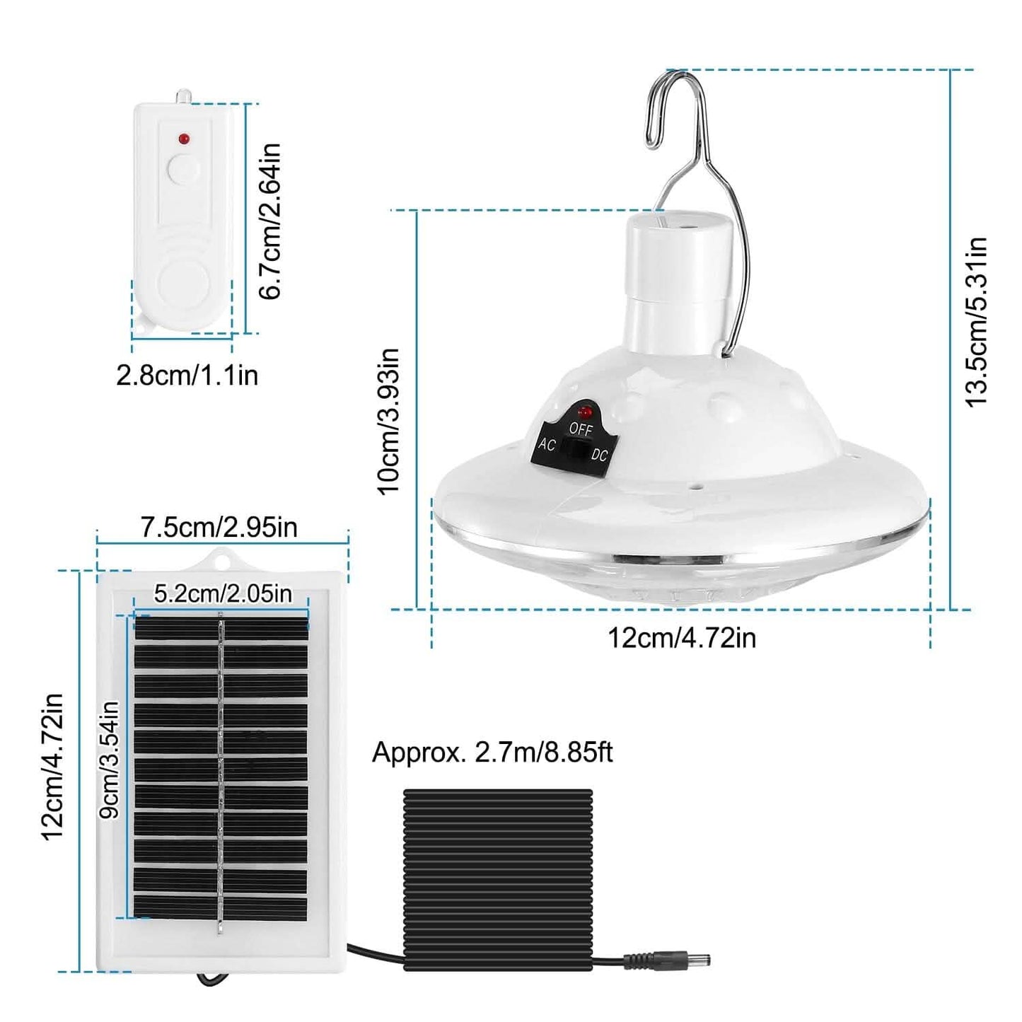 Solar Camping Light Hanging LED Bulb Lamp DailySale
