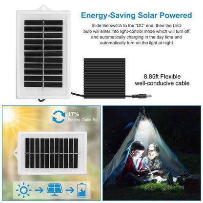 Solar Camping Light Hanging LED Bulb Lamp DailySale