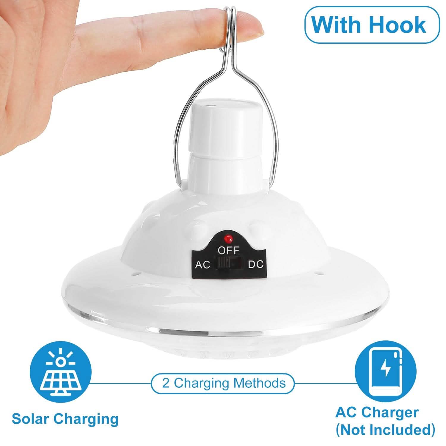 Solar Camping Light Hanging LED Bulb Lamp DailySale
