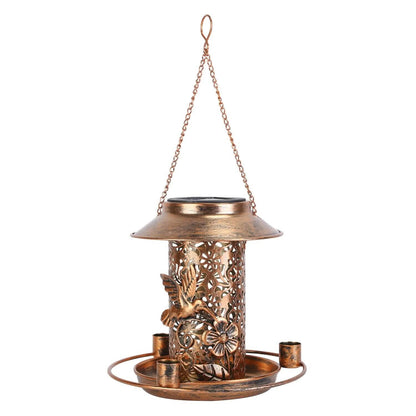 Solar Decorative Hanging Bird Feeder Lantern DailySale