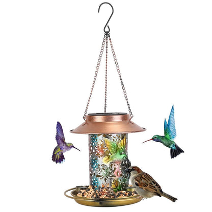 Solar Decorative Hanging Bird Feeder Lantern DailySale