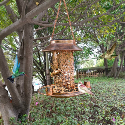 Solar Decorative Hanging Bird Feeder Lantern DailySale