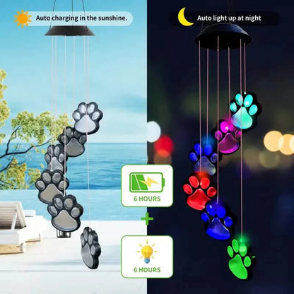 Solar Dog Claw Wind Chime Light DailySale