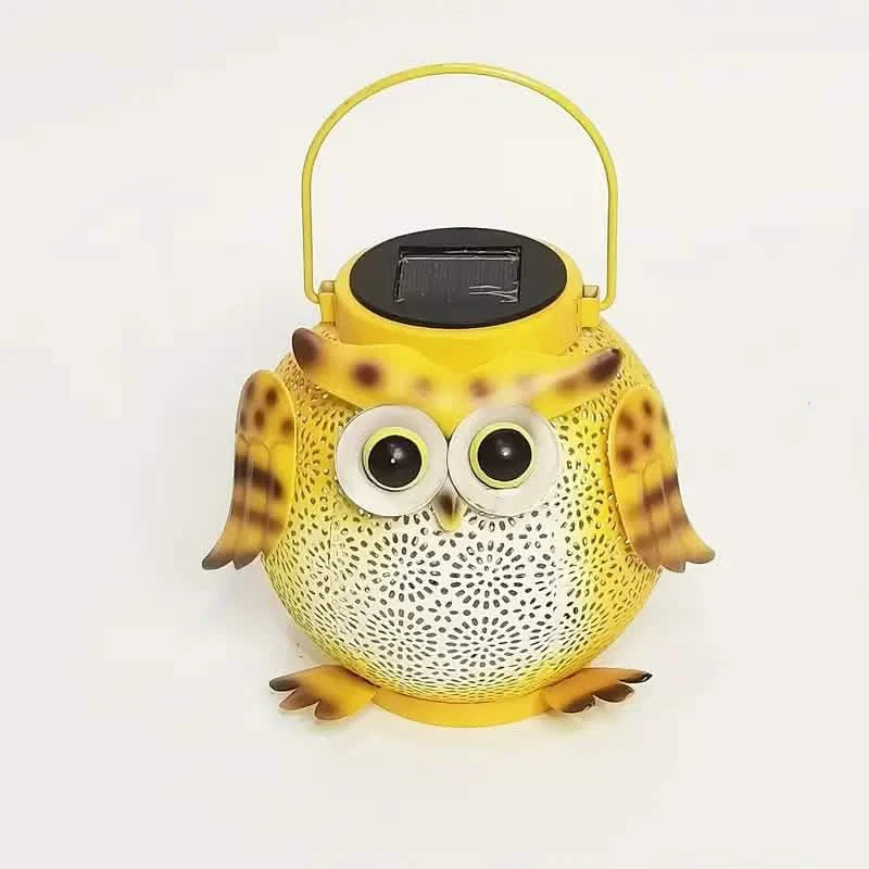 Solar Garden Hanging Light Owl Pattern DailySale