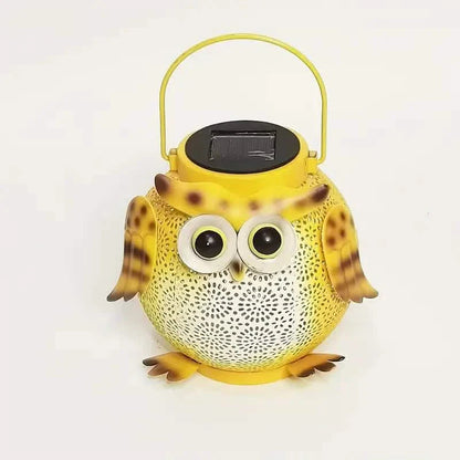 Solar Garden Hanging Light Owl Pattern DailySale