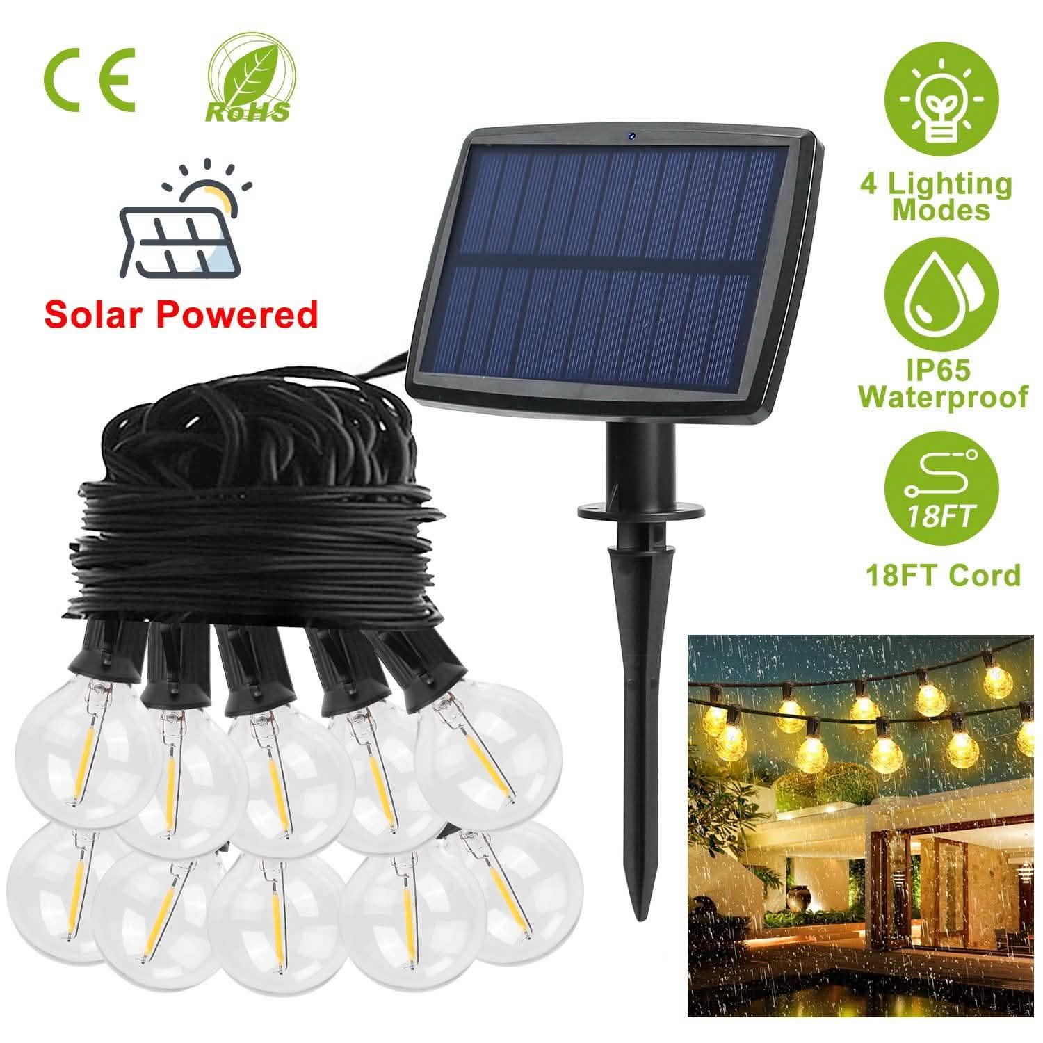Solar Globe String Light Waterball LED DailySale