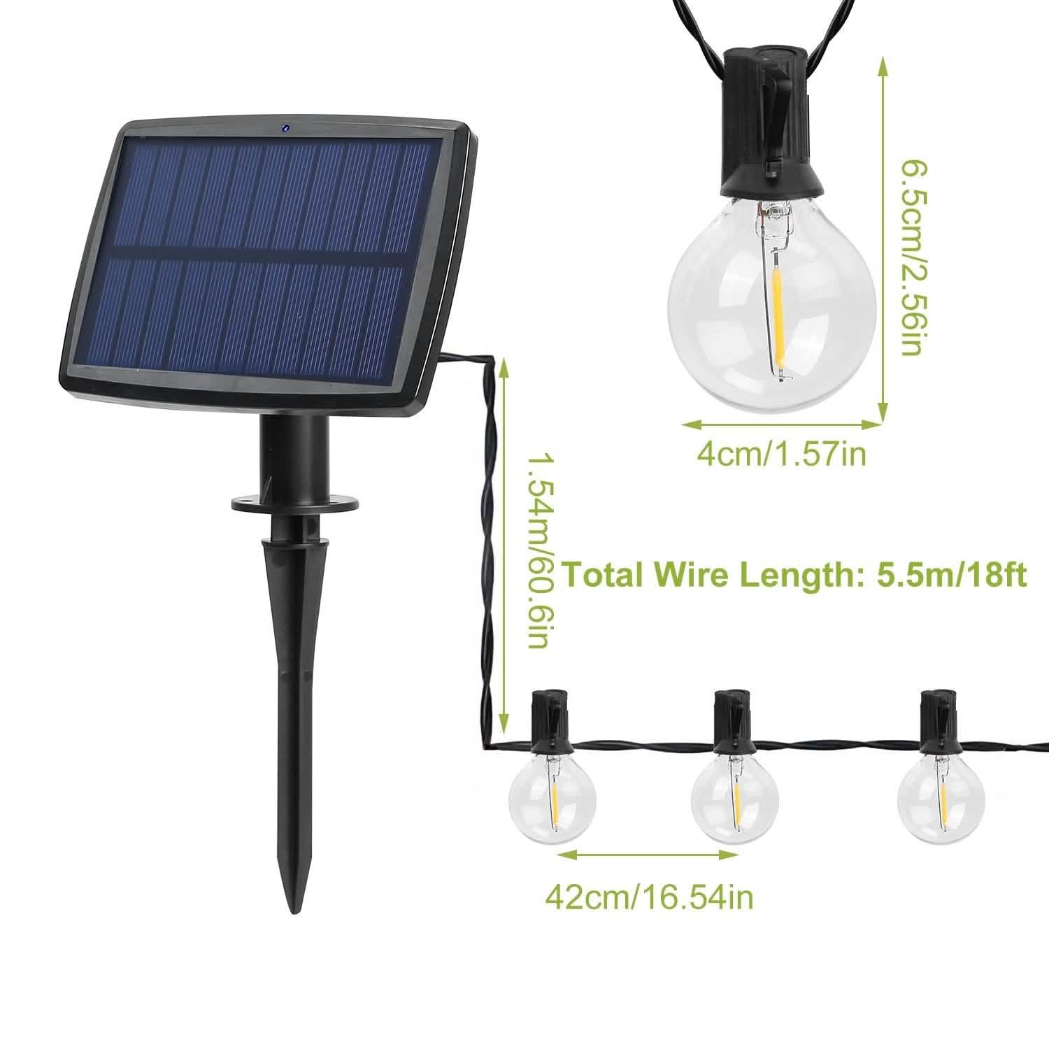 Solar Globe String Light Waterball LED DailySale