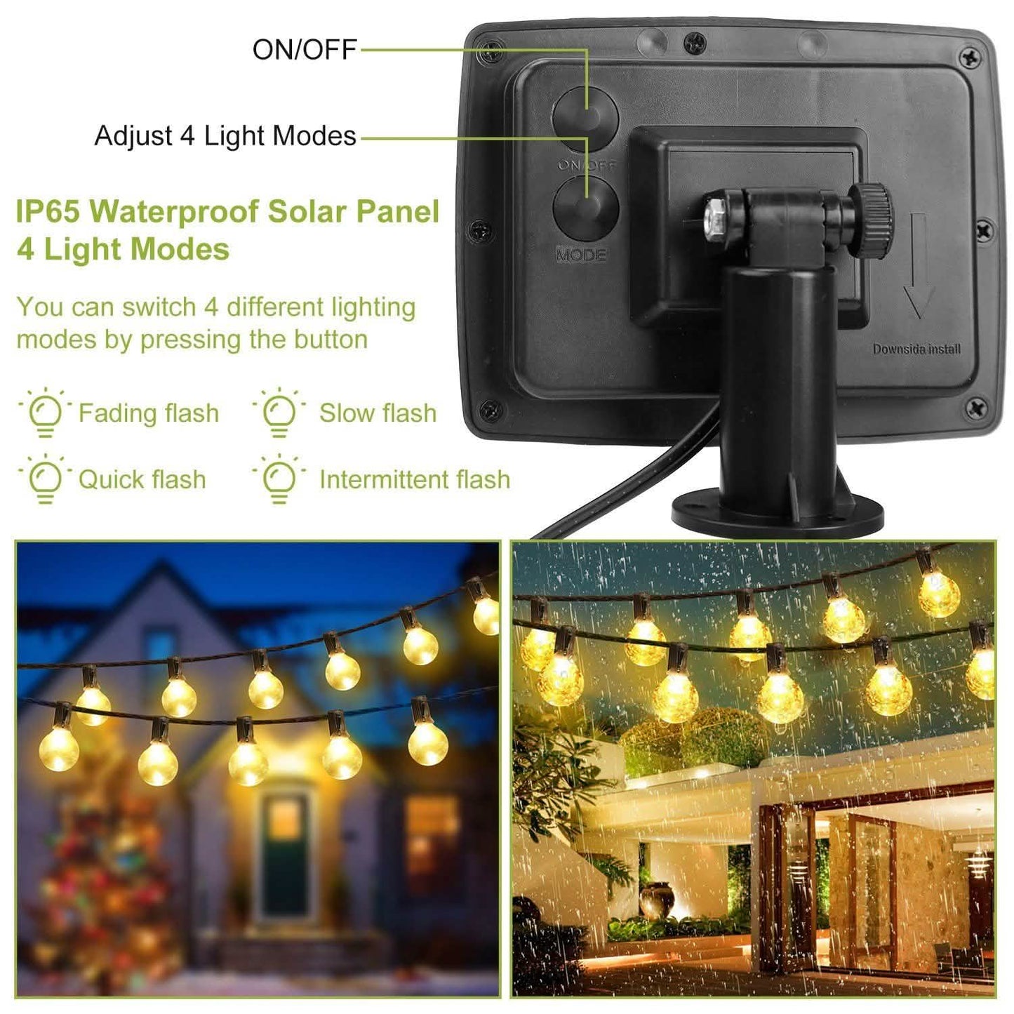 Solar Globe String Light Waterball LED DailySale