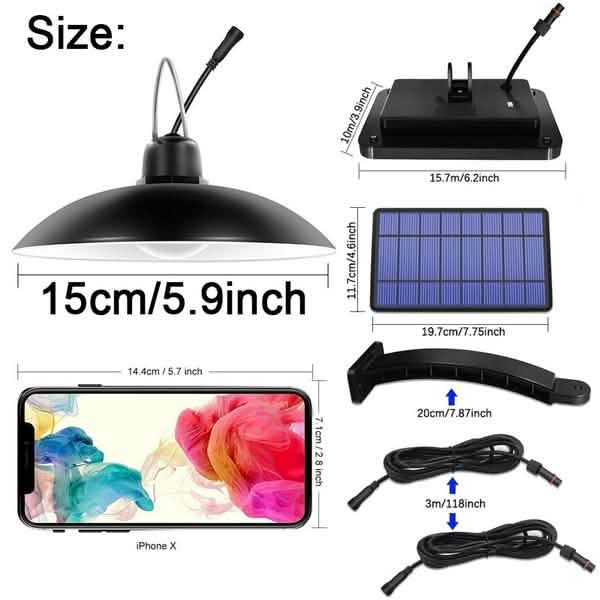 Solar Hanging Lamp for Camping Home Garden Patio DailySale