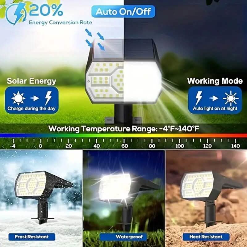Solar Landscape Outdoor Spotlights DailySale