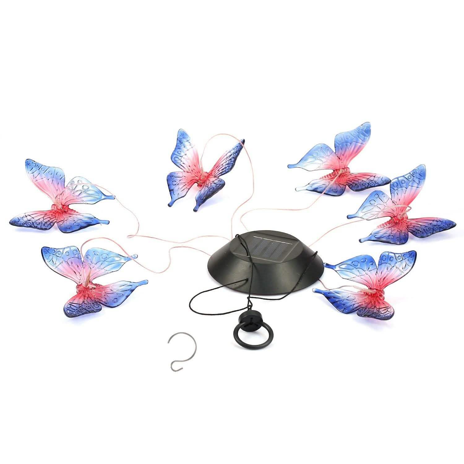 Solar LED Butterfly Wind Chimes DailySale