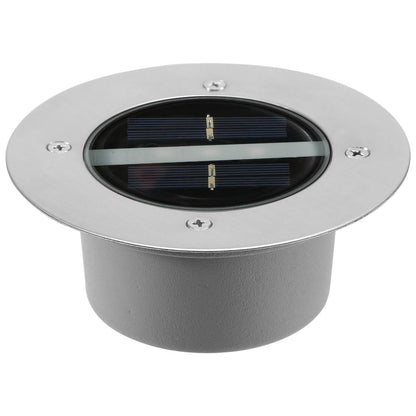 Solar LED Disk Lights IP44 Water Resistant Light Sensor DailySale