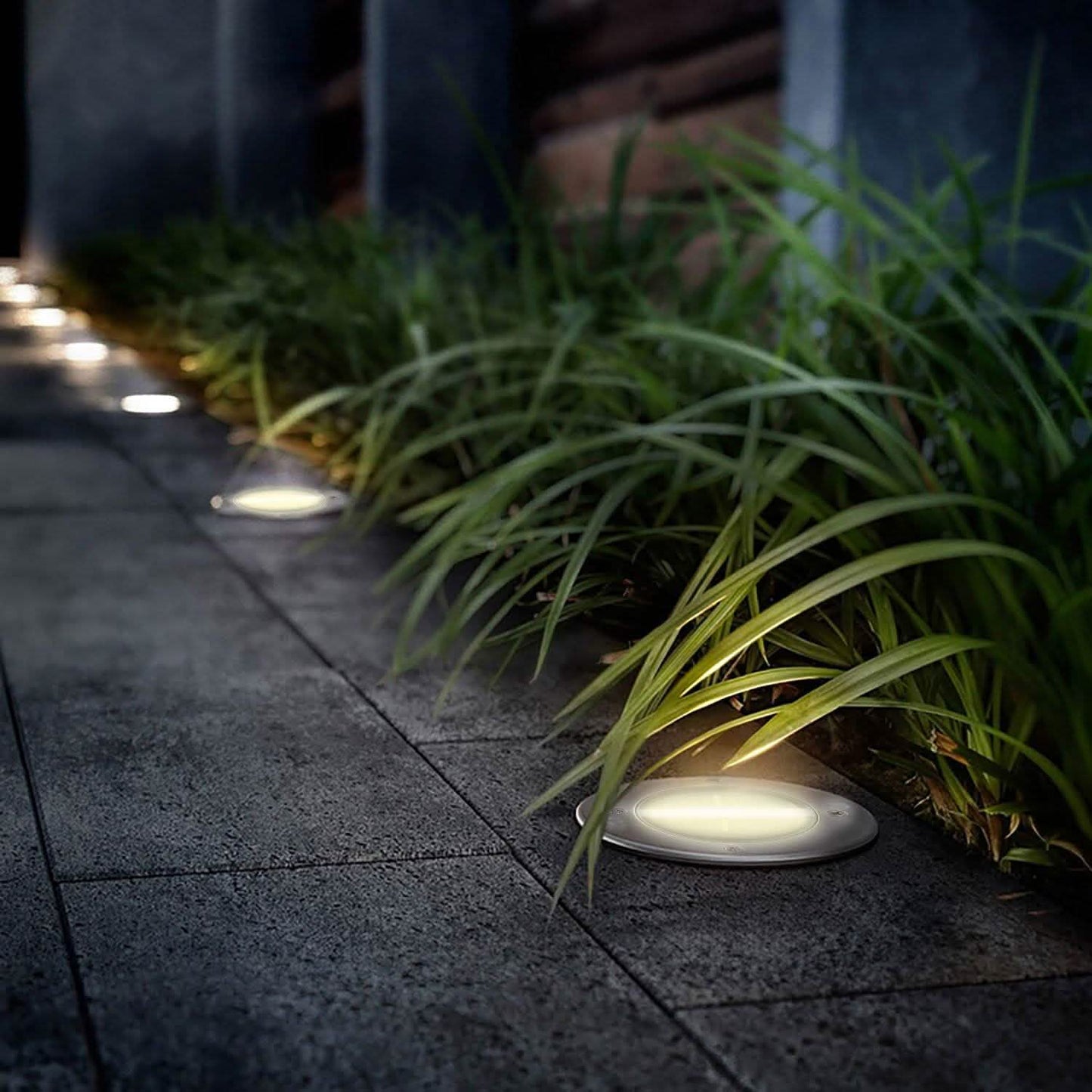 Solar LED Disk Lights IP44 Water Resistant Light Sensor DailySale