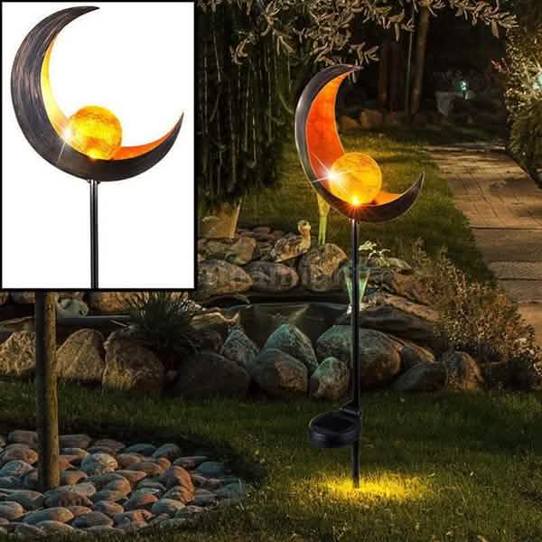 Solar LED Simulate Flame Light Lawn Lantern Lamp Waterproof Outdoor Lights DailySale