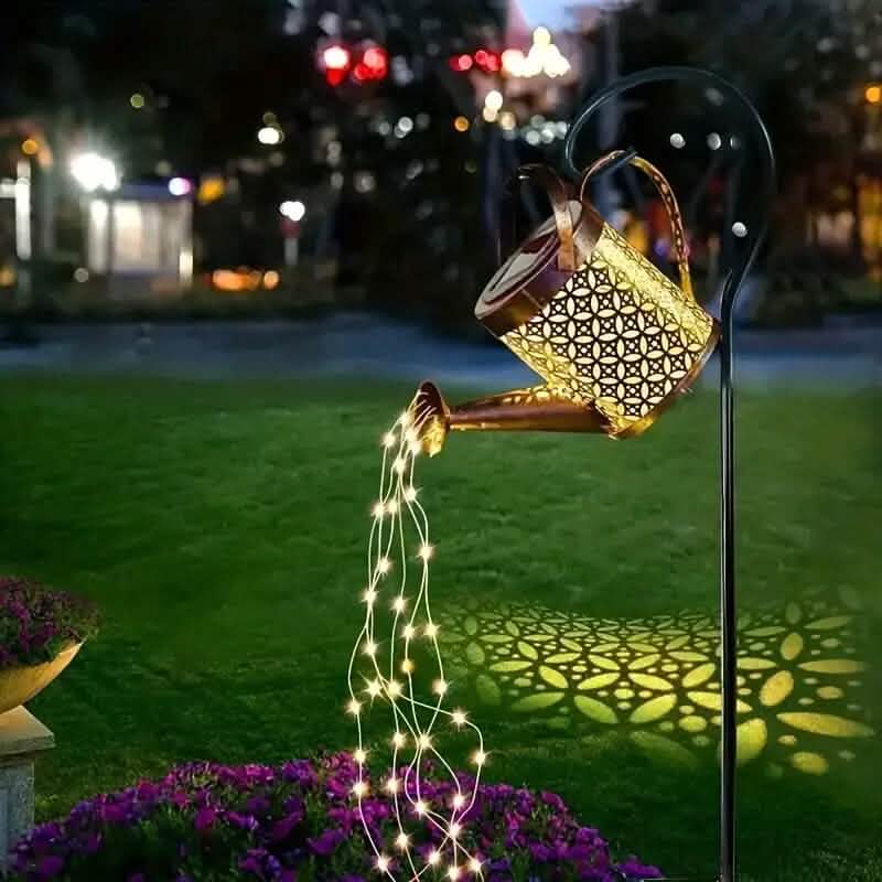Solar LED Watering Can String Lights DailySale