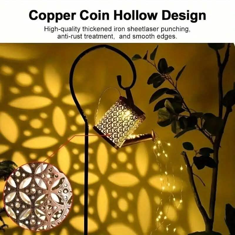 Solar LED Watering Can String Lights DailySale
