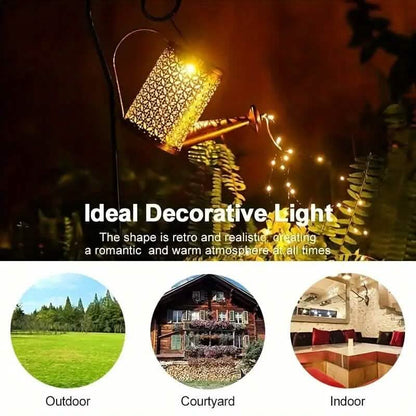 Solar LED Watering Can String Lights DailySale