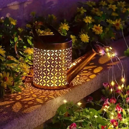 Solar LED Watering Can String Lights DailySale