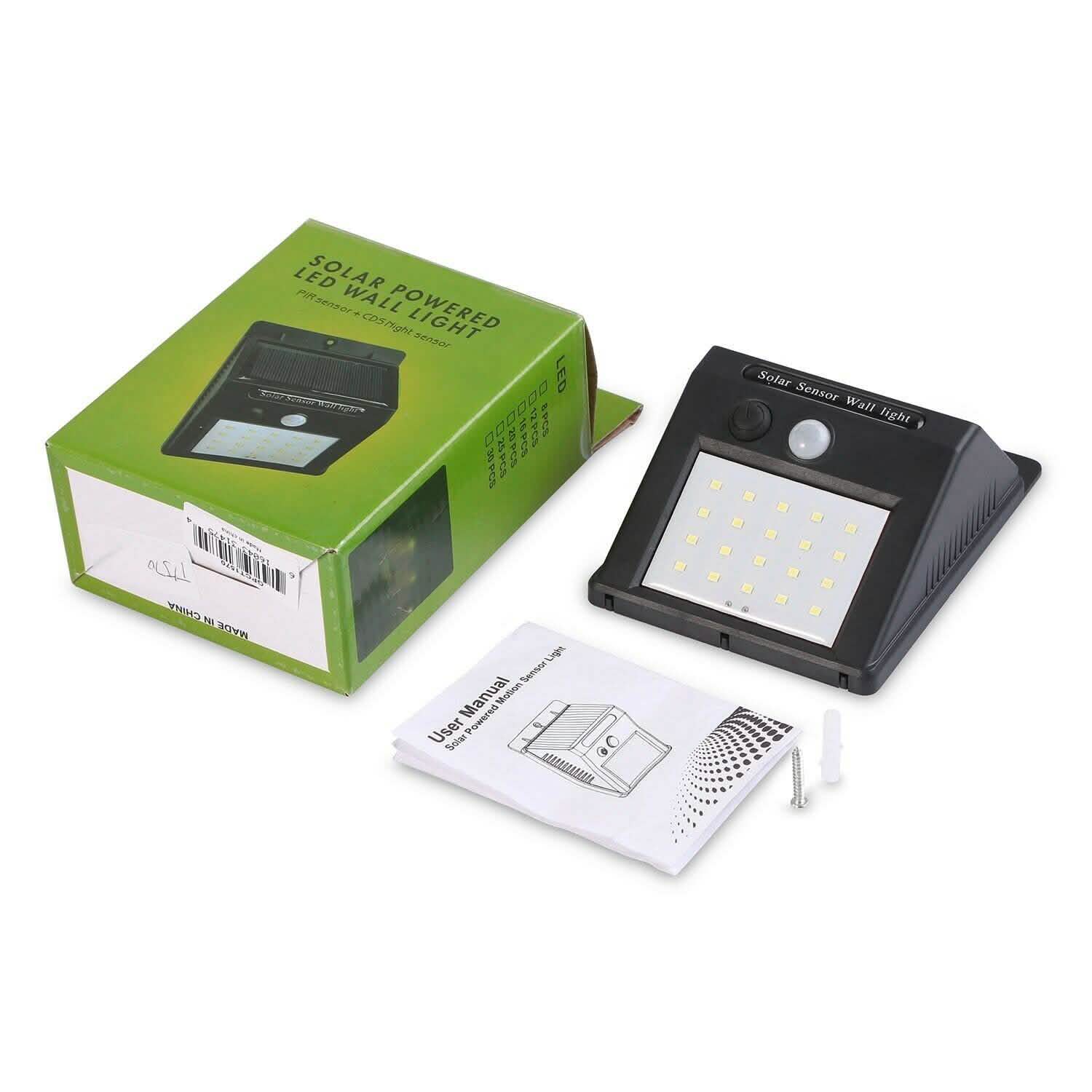 Solar Light 20 LEDs Outdoor PIR DailySale
