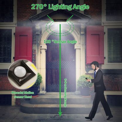 Solar Lights 180 LEDS Solar Wall Light DailySale