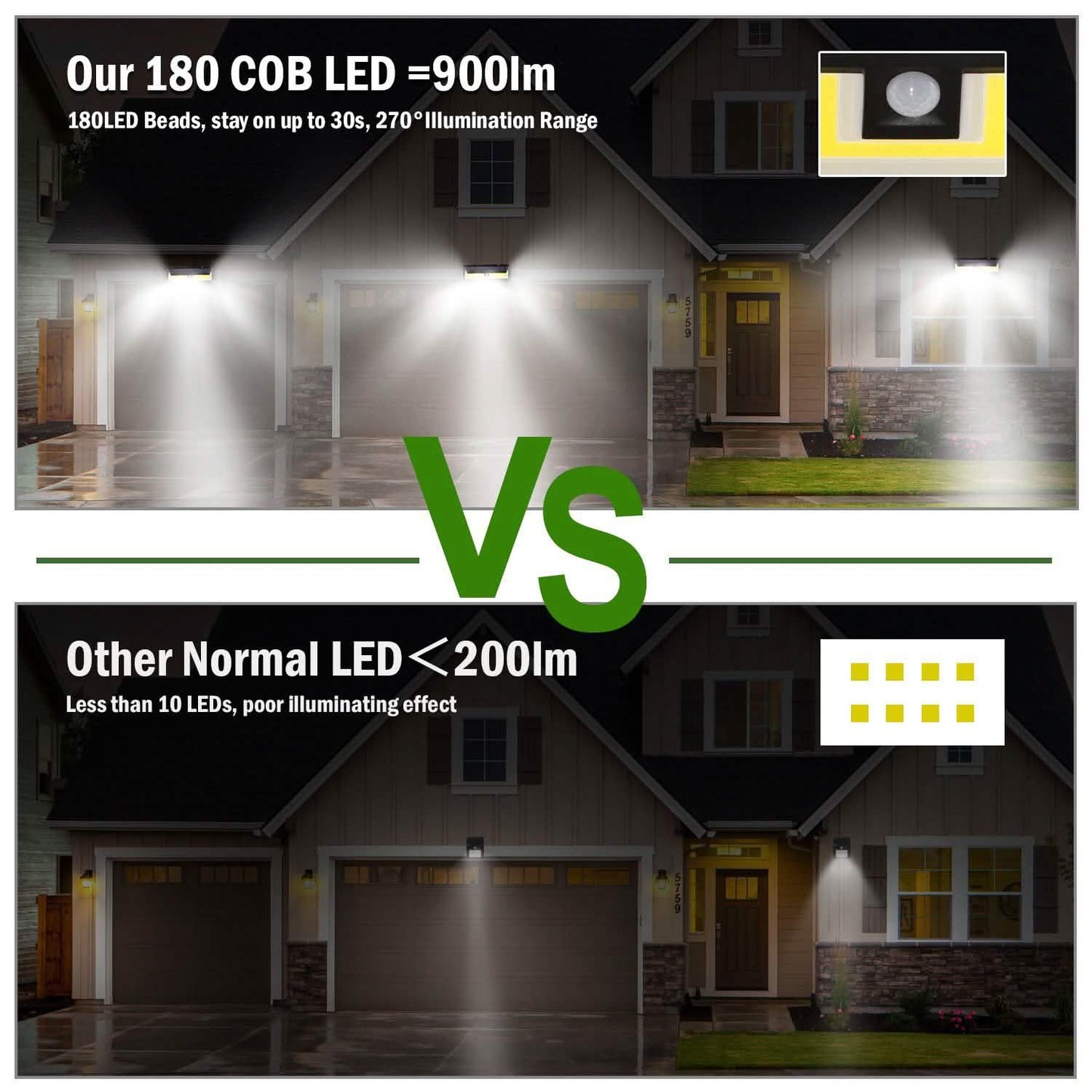 Solar Lights 180 LEDS Solar Wall Light DailySale