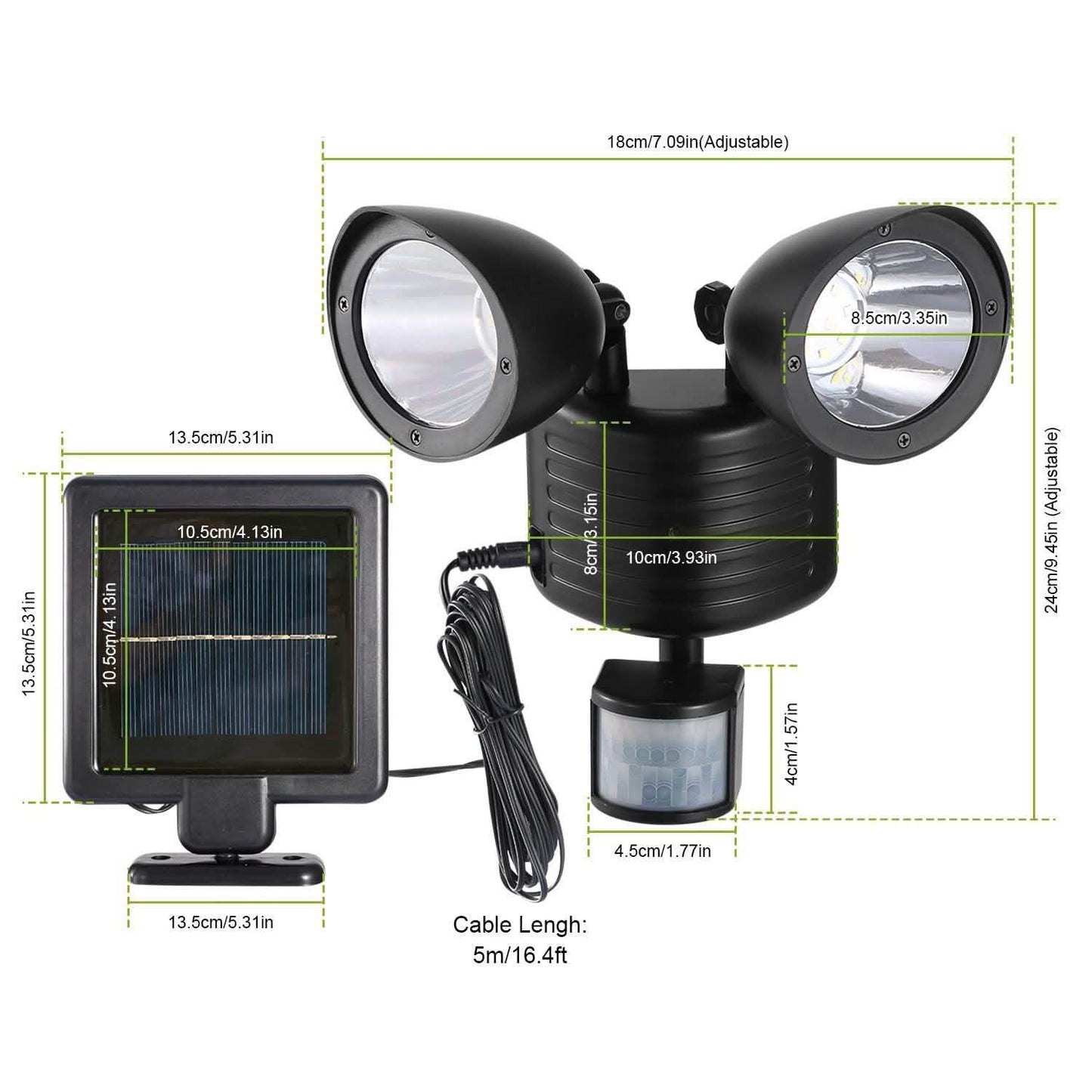 Solar Lights 22 LEDs Outdoor Security DailySale