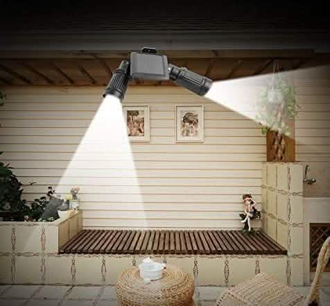 Solar Motion Sensor Twin Floodlight DailySale