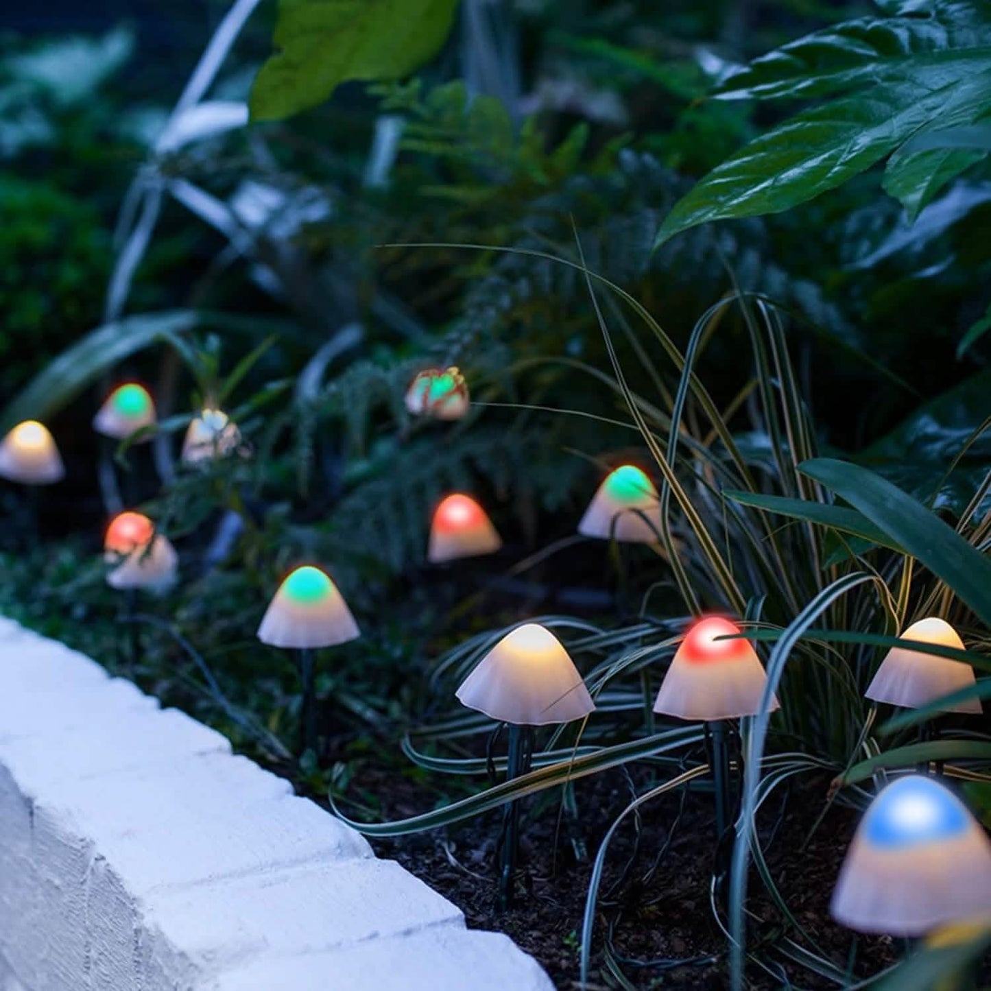 Solar Mushroom Lights Outdoor Decoration 10 LED Light Stake DailySale