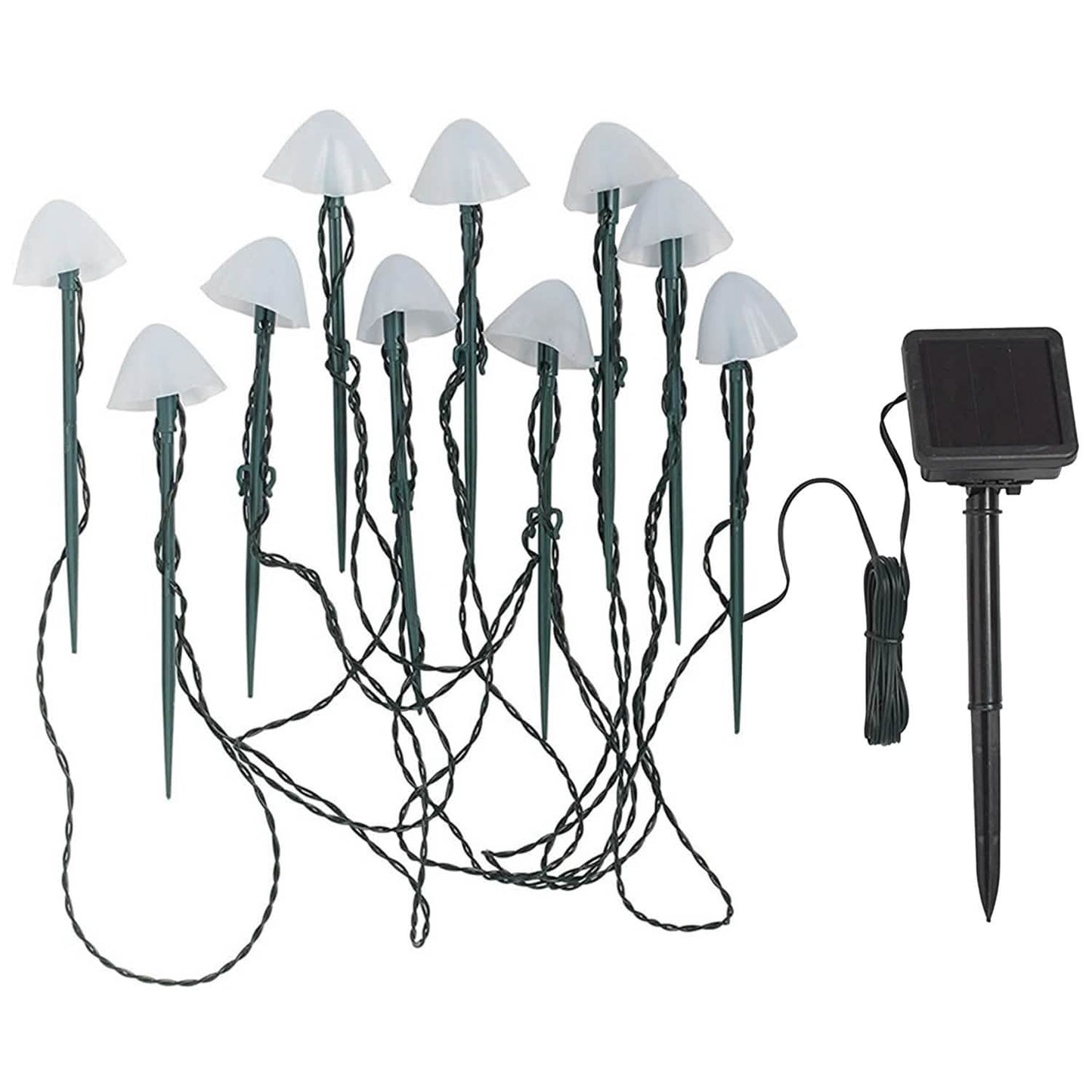 Solar Mushroom Lights Outdoor Decoration 10 LED Light Stake DailySale