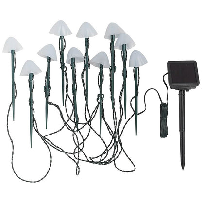 Solar Mushroom Lights Outdoor Decoration 10 LED Light Stake DailySale