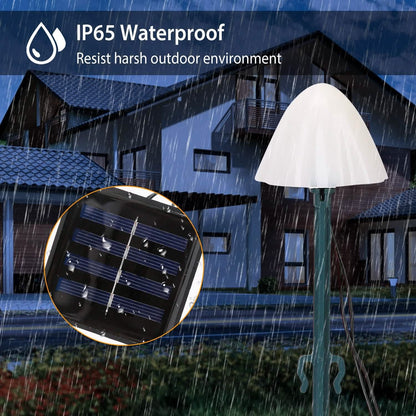 Solar Mushroom Lights Outdoor Decoration 10 LED Light Stake DailySale