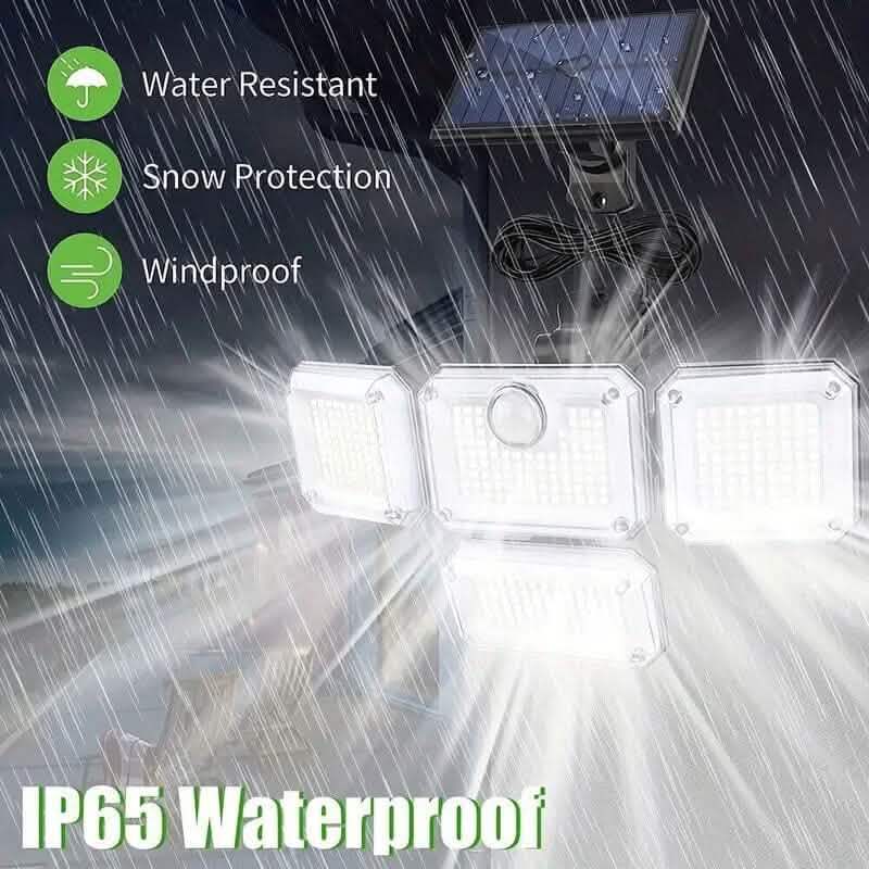 Solar Outdoor Lights 333 LEDs Motion Sensor Lights 4 Heads DailySale