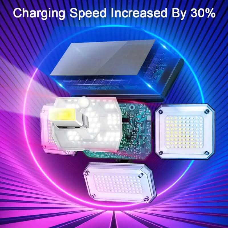 Solar Outdoor Lights 333 LEDs Motion Sensor Lights 4 Heads DailySale