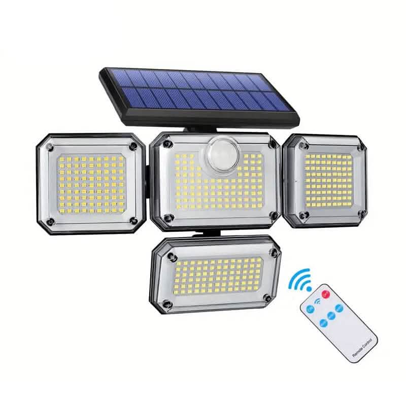 Solar Outdoor Lights 333 LEDs Motion Sensor Lights 4 Heads DailySale