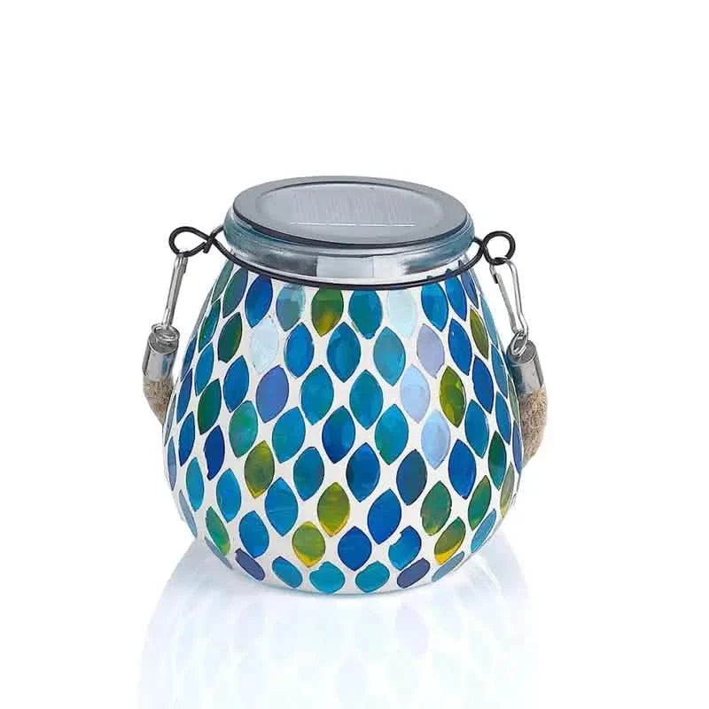 Solar Outdoor Mosaic Lantern DailySale