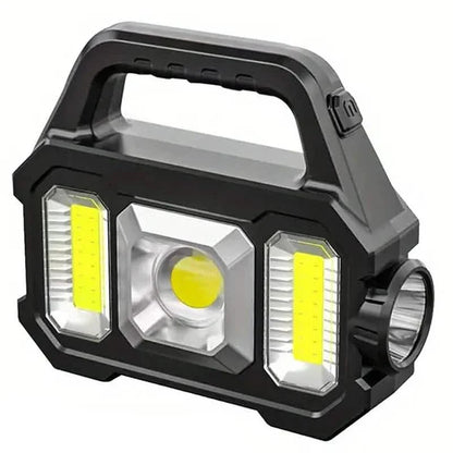 Solar Portable Flashlight & Handheld Searchlight with Side Lights DailySale