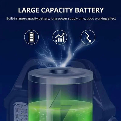Solar Portable Flashlight & Handheld Searchlight with Side Lights DailySale