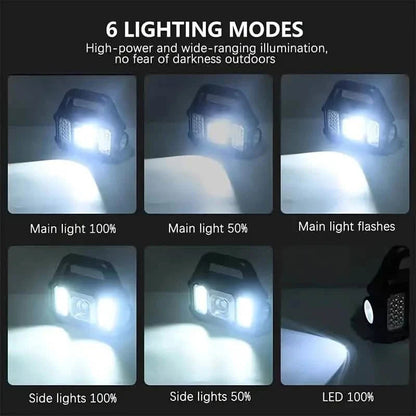 Solar Portable Flashlight & Handheld Searchlight with Side Lights DailySale