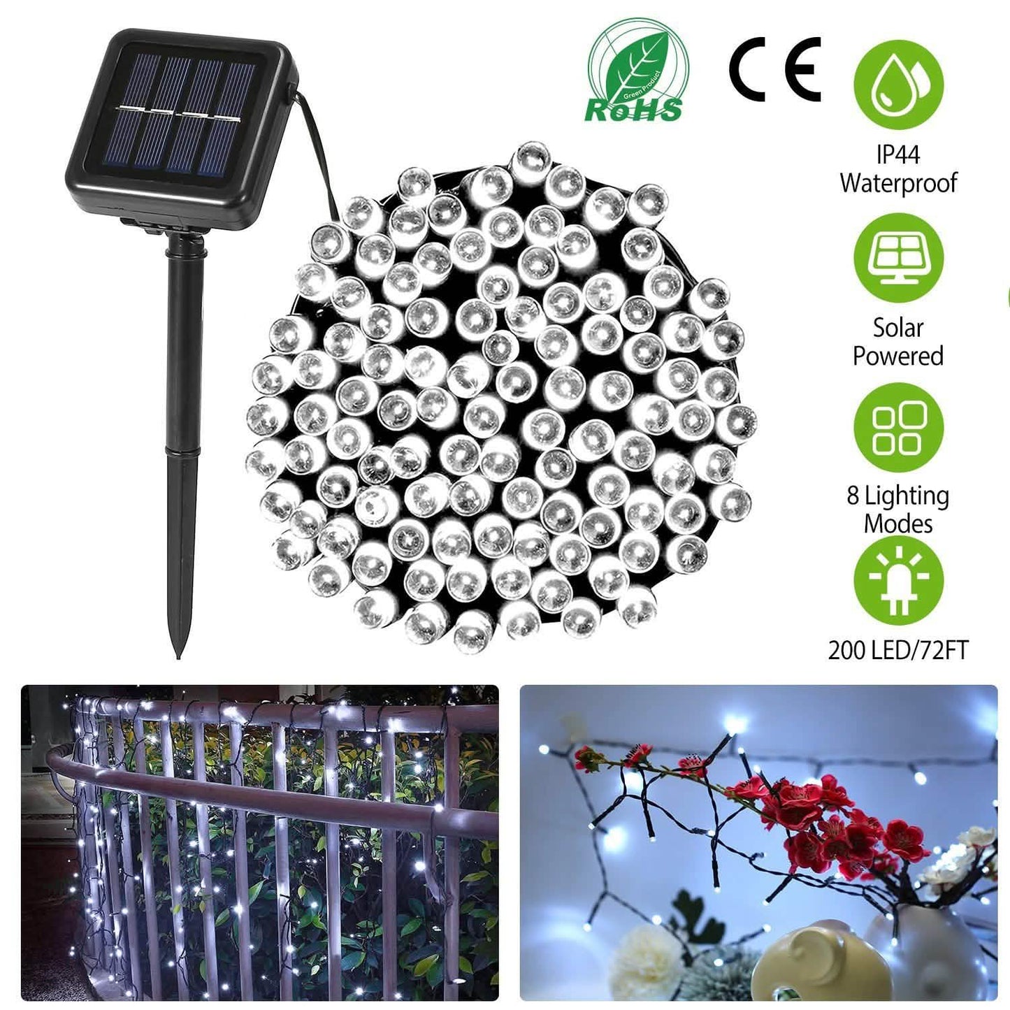 Solar Power LED String Lights DailySale